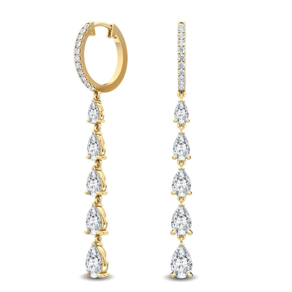 Lab Grown Diamond EARRINGS 3.74 ctw E32116-4