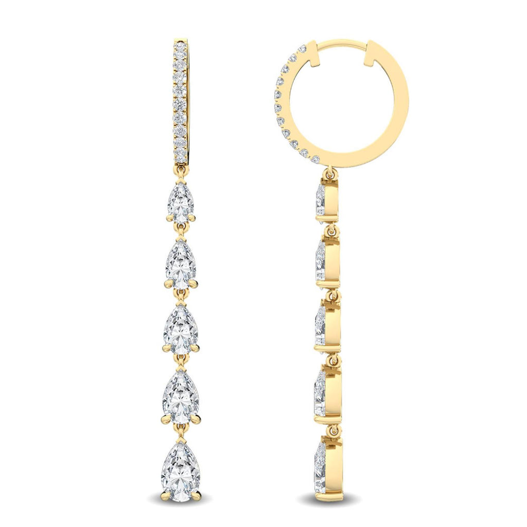 Lab Grown Diamond EARRINGS 3.74 ctw E32116-4
