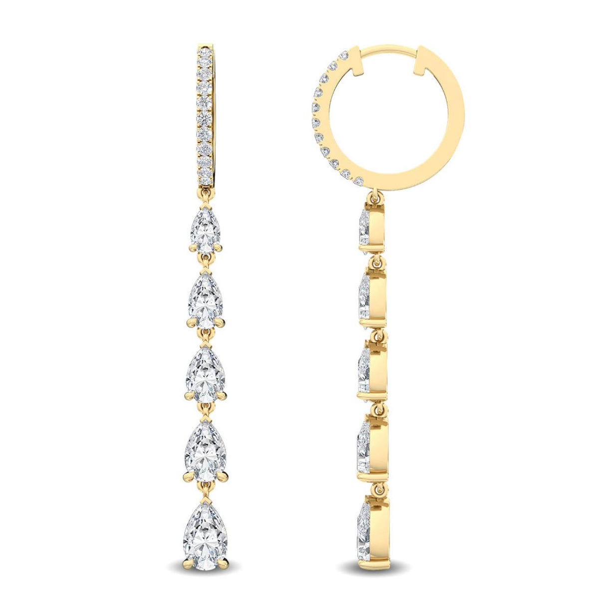 Lab Grown Diamond EARRINGS 3.74 ctw E32116-4