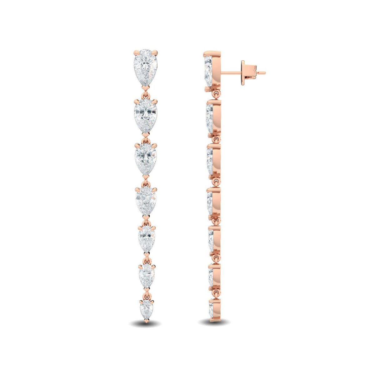 Lab Grown Diamond EARRINGS 4.70 ctw E32178-4.50CT