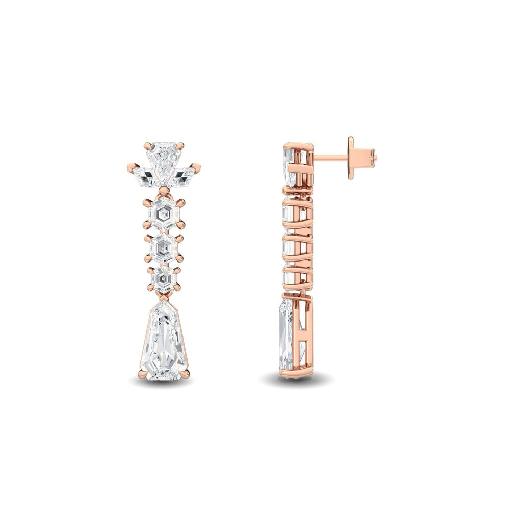 Lab Grown Diamond EARRINGS 3.78 ctw E32186-3.75CT
