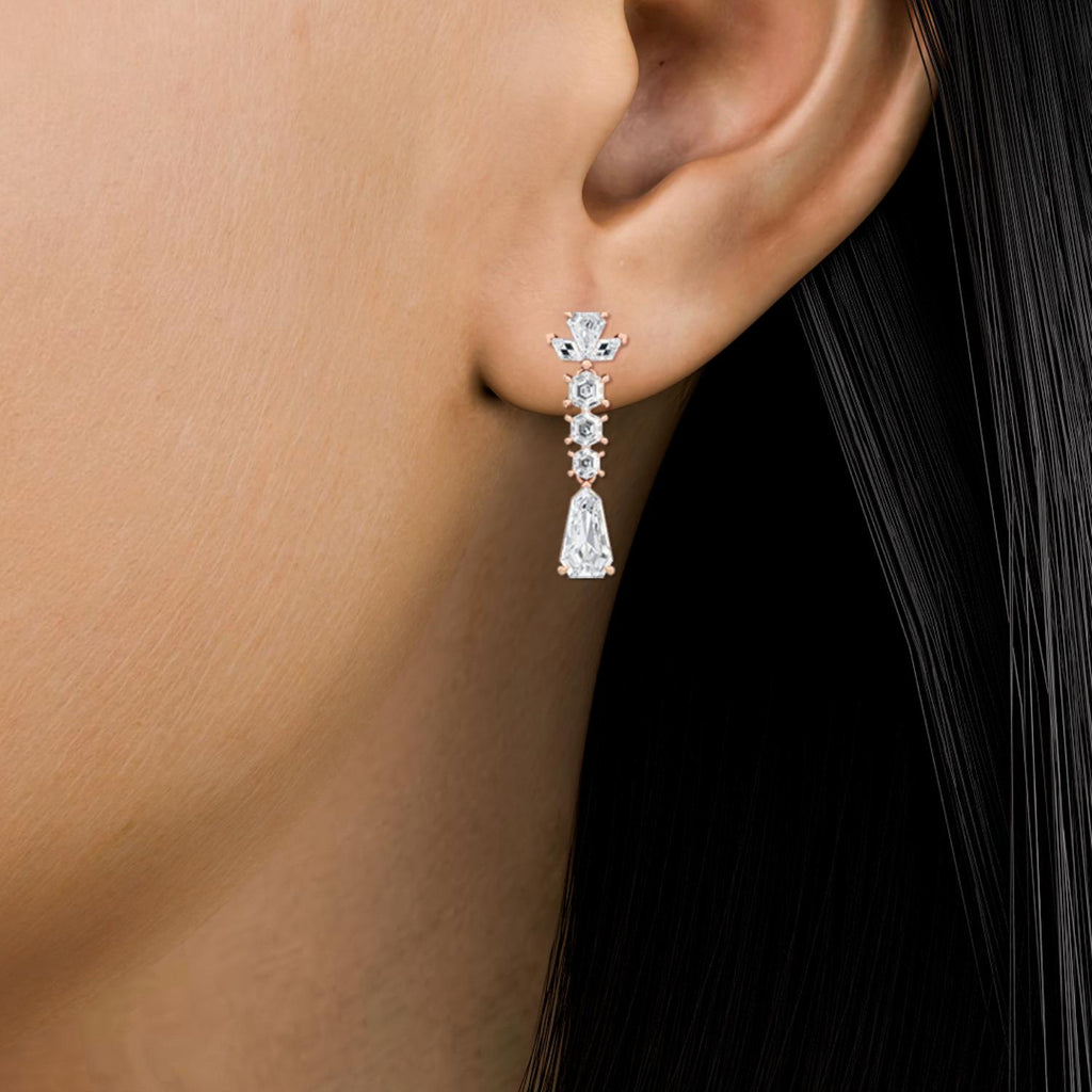 Lab Grown Diamond EARRINGS 3.78 ctw E32186-3.75CT