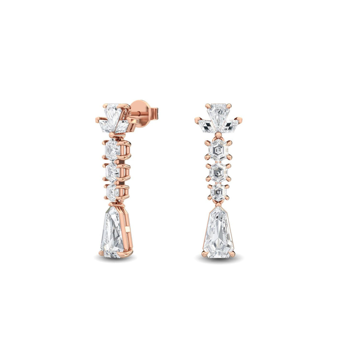 Lab Grown Diamond EARRINGS 3.78 ctw E32186-3.75CT