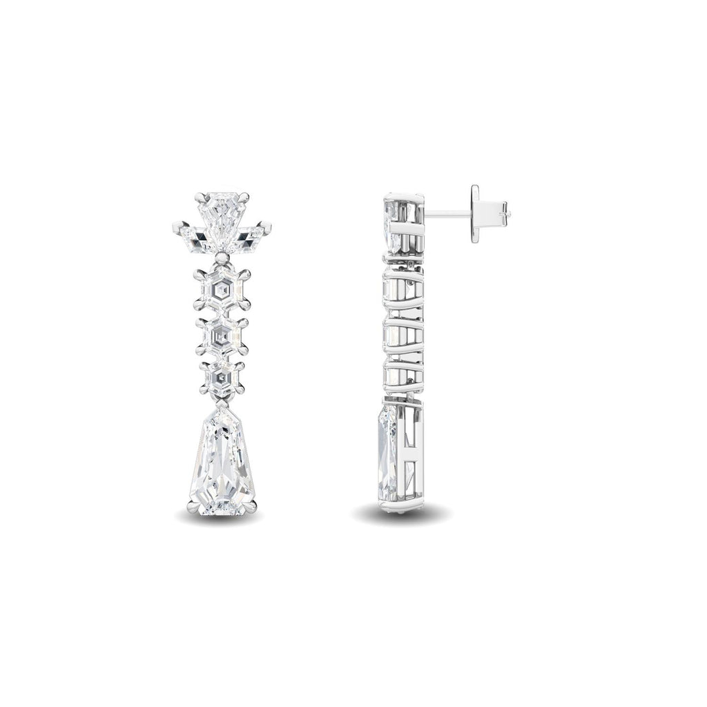 Lab Grown Diamond EARRINGS 3.78 ctw E32186-3.75CT
