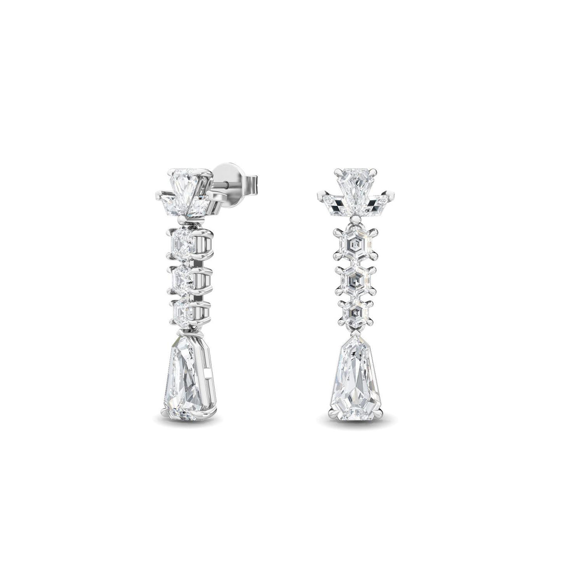 Lab Grown Diamond EARRINGS 3.78 ctw E32186-3.75CT