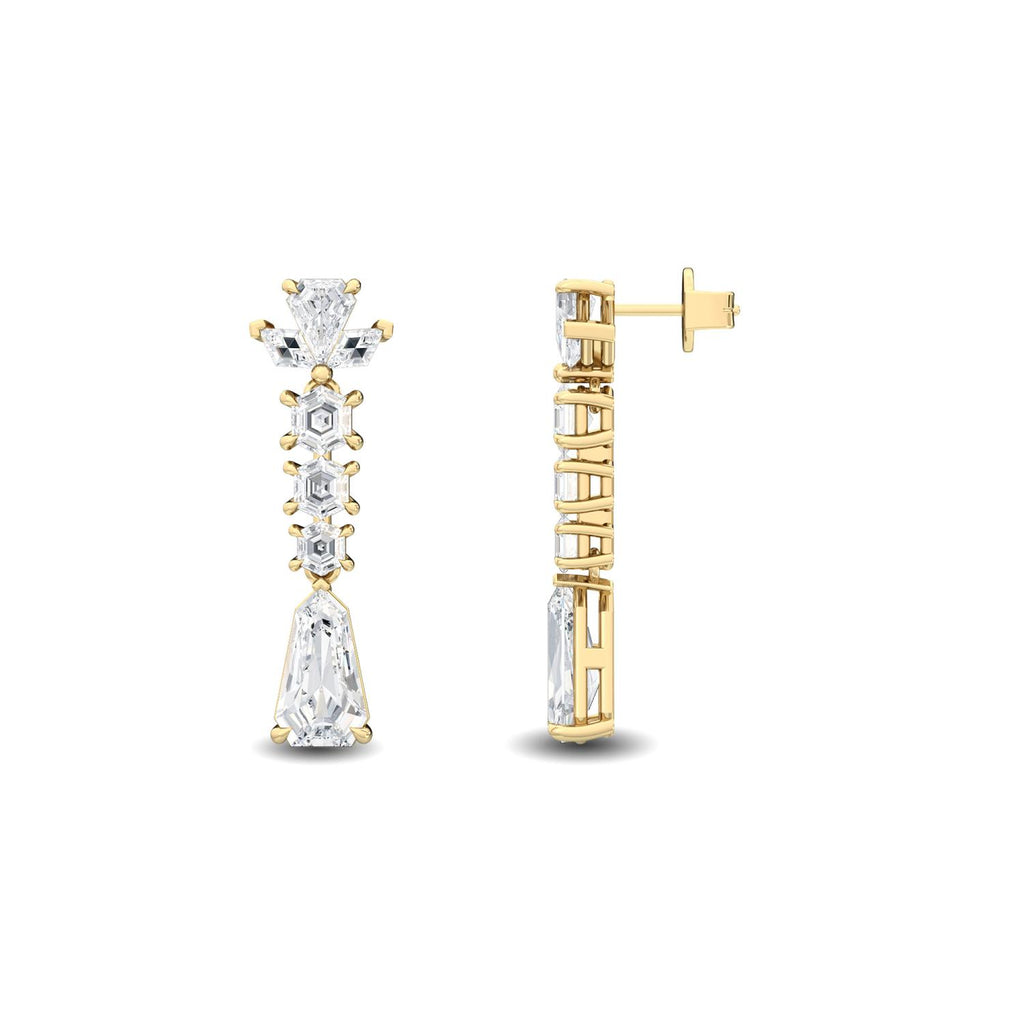 Lab Grown Diamond EARRINGS 3.78 ctw E32186-3.75CT