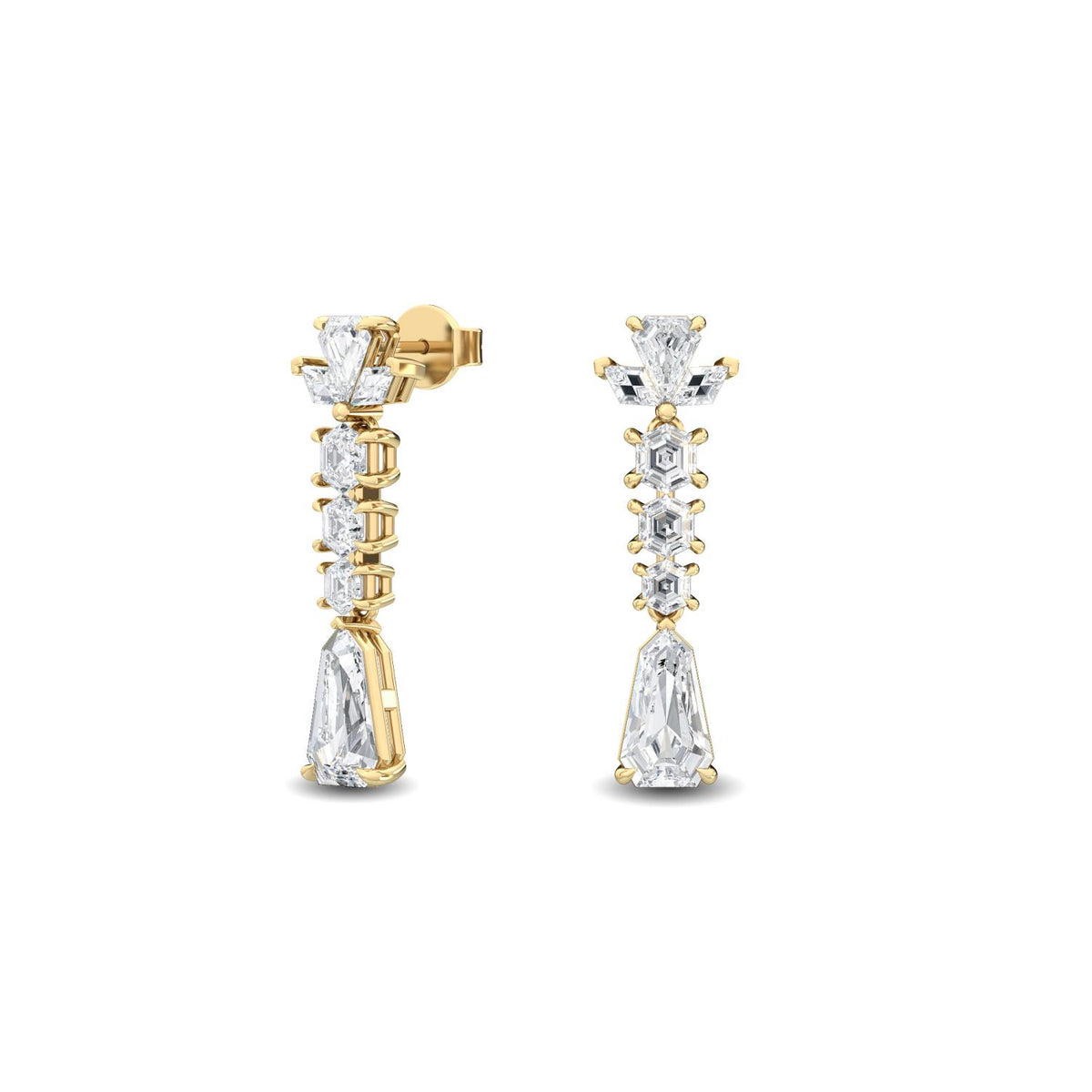 Lab Grown Diamond EARRINGS 3.78 ctw E32186-3.75CT