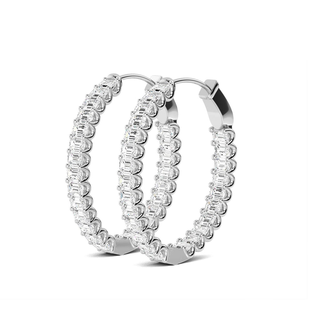 Lab Grown Diamond EARRINGS 6.06 ctw E32196EM-5.38CT
