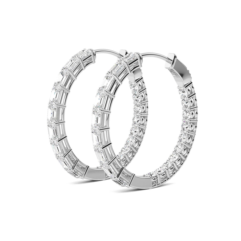 Lab Grown Diamond EARRINGS 4.17 ctw E32205EM-4