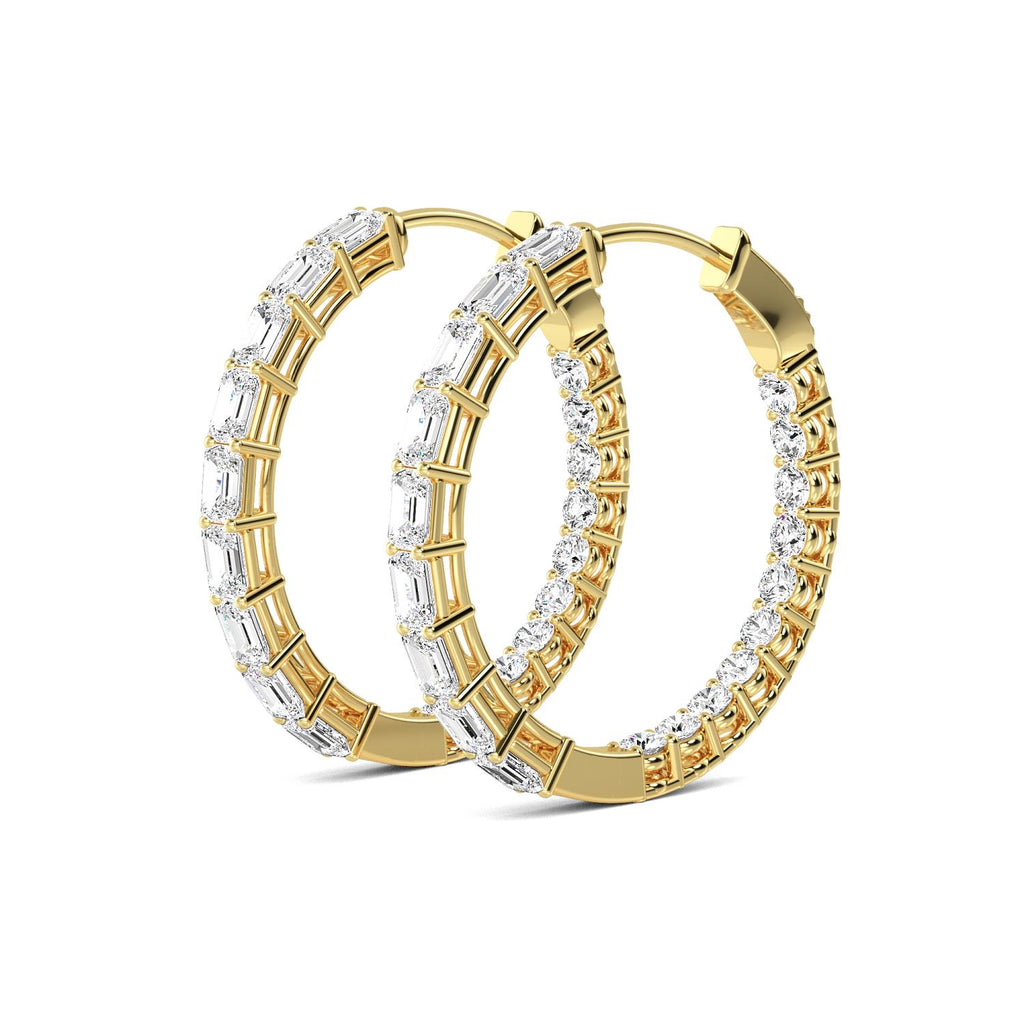 Lab Grown Diamond EARRINGS 4.17 ctw E32205EM-4