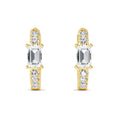 Lab Grown Diamond Hoops Earrings 0.58 ctw E32351-0.50CT