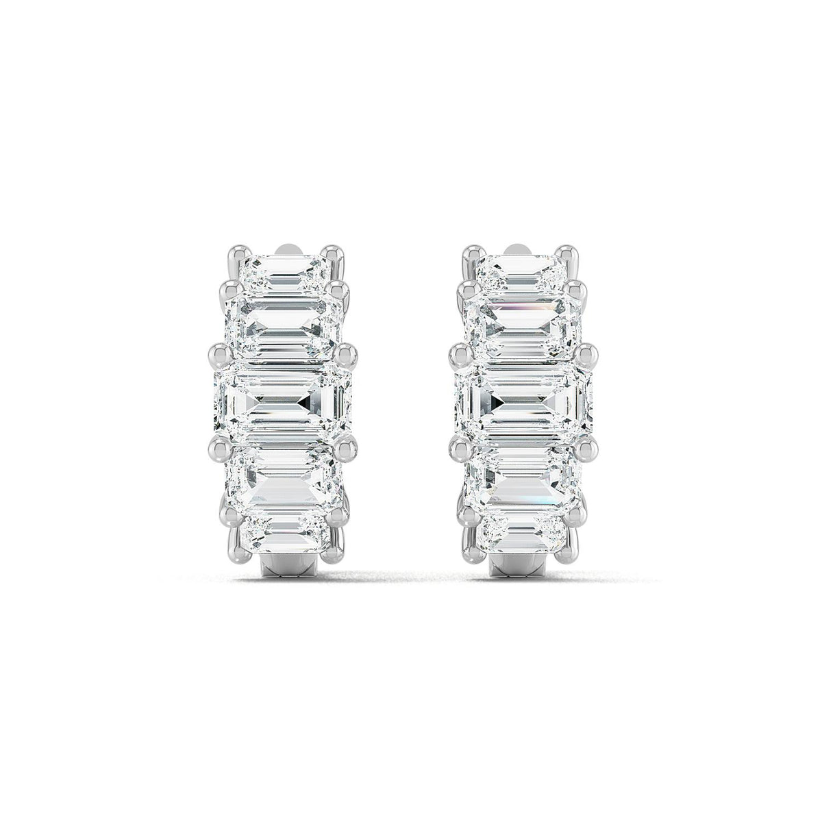 Lab Grown Diamond EARRINGS 2.28 ctw E32352EM-2.25CT
