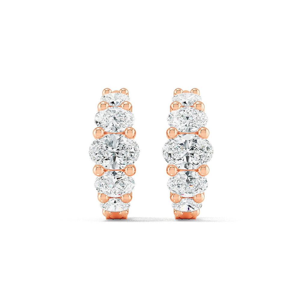 Lab Grown Diamond EARRINGS 1.31 ctw E32352OV-1.33CT