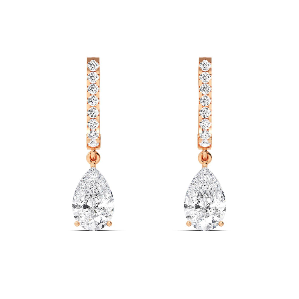 Lab Grown Diamond EARRINGS 4.44 ctw E32358-4.38CT
