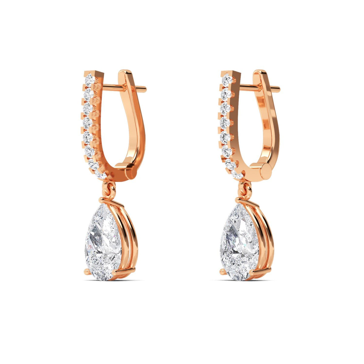 Lab Grown Diamond EARRINGS 4.44 ctw E32358-4.38CT