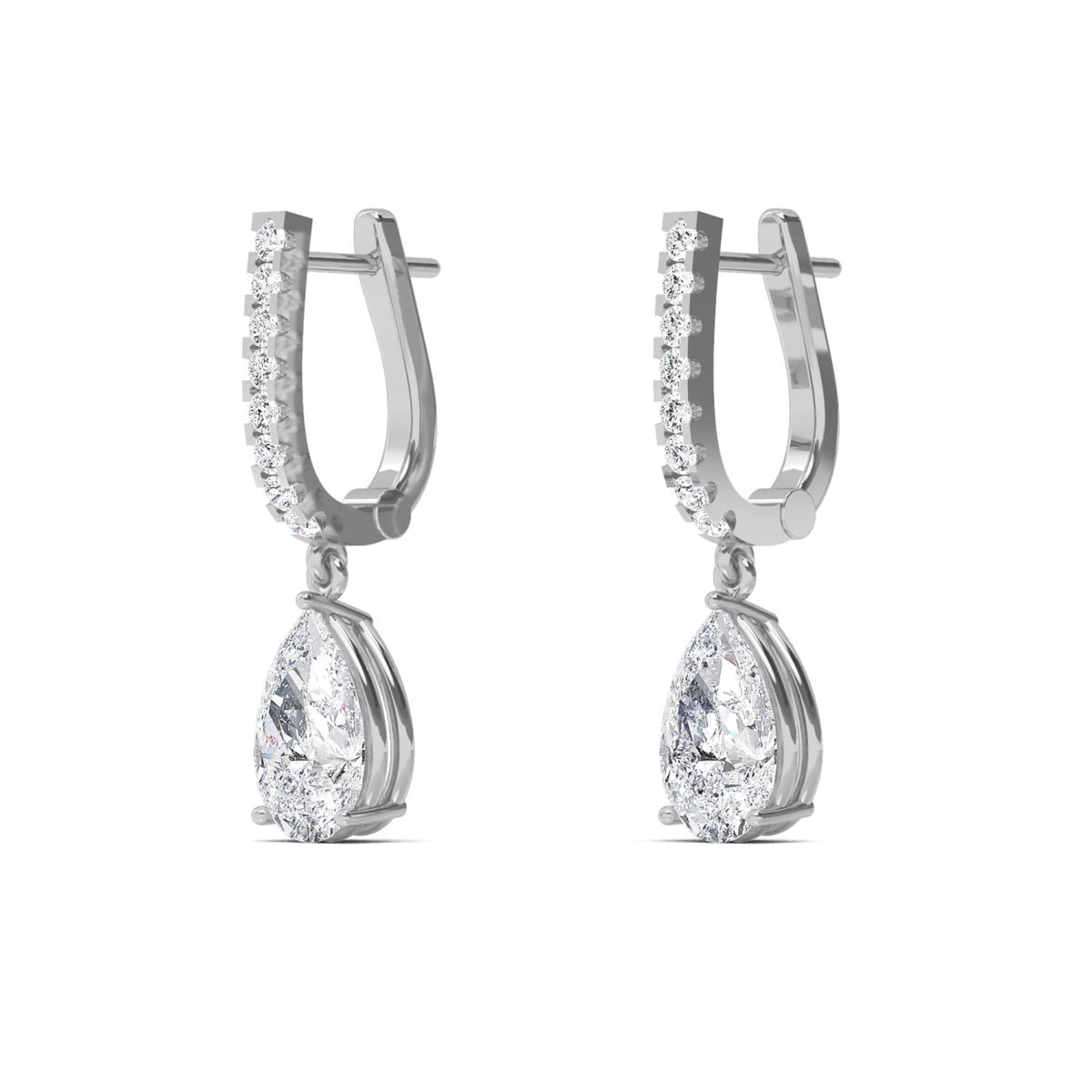 Lab Grown Diamond EARRINGS 4.44 ctw E32358-4.38CT