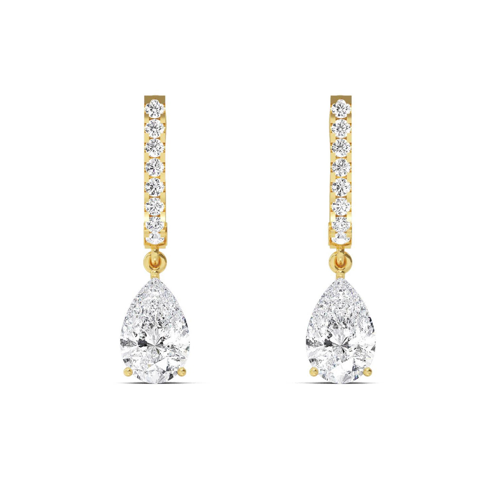 Lab Grown Diamond EARRINGS 4.44 ctw E32358-4.38CT