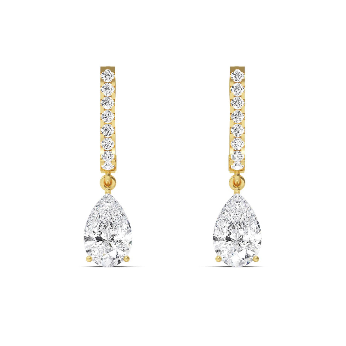 Lab Grown Diamond EARRINGS 4.44 ctw E32358-4.38CT