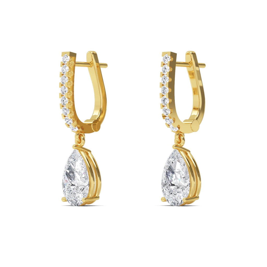 Lab Grown Diamond EARRINGS 4.44 ctw E32358-4.38CT