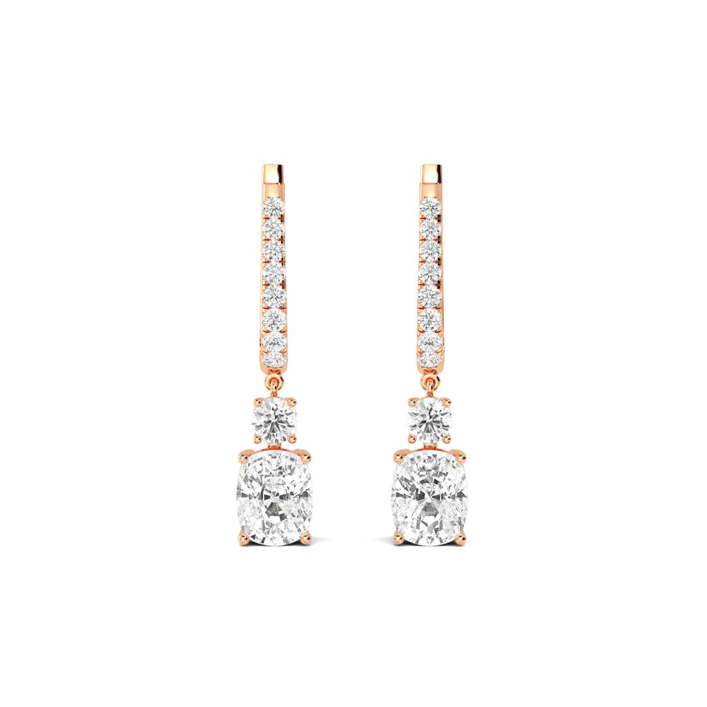 Lab Grown Diamond EARRINGS 5.09 ctw E32385-5