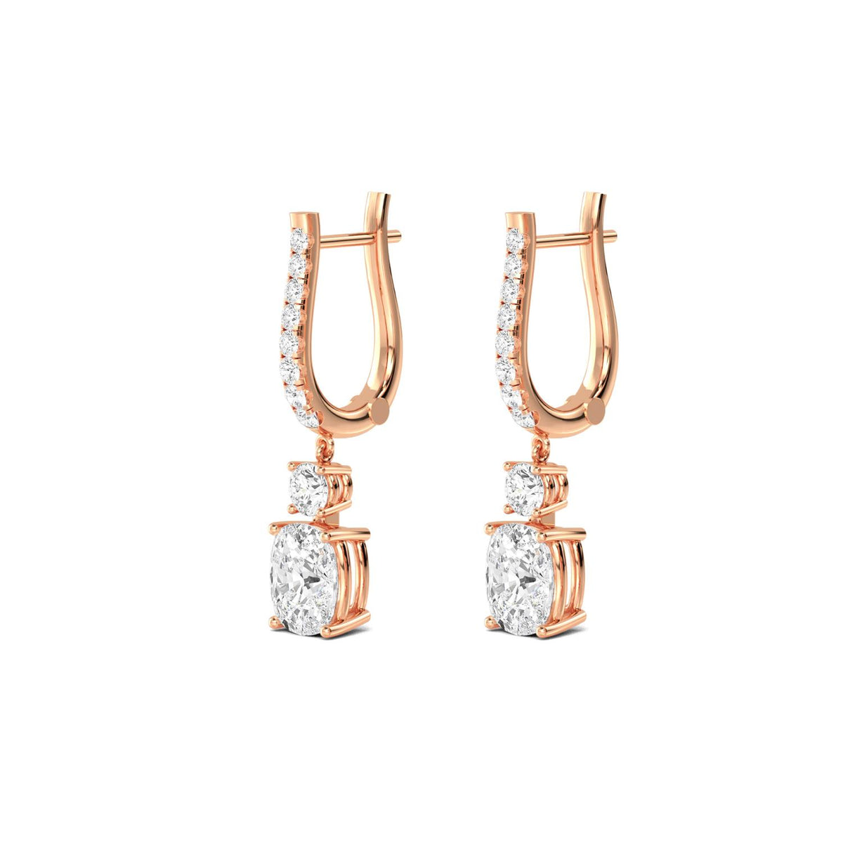 Lab Grown Diamond EARRINGS 5.09 ctw E32385-5