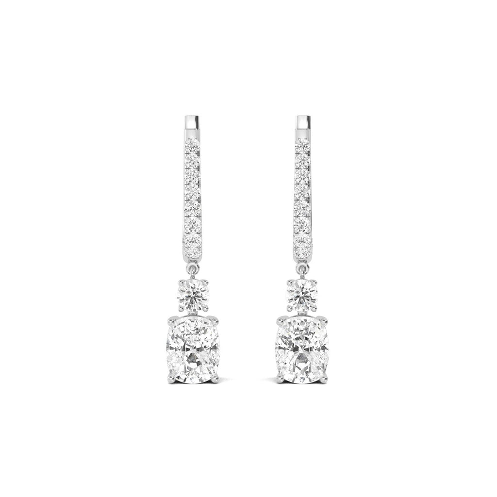 Lab Grown Diamond EARRINGS 5.09 ctw E32385-5