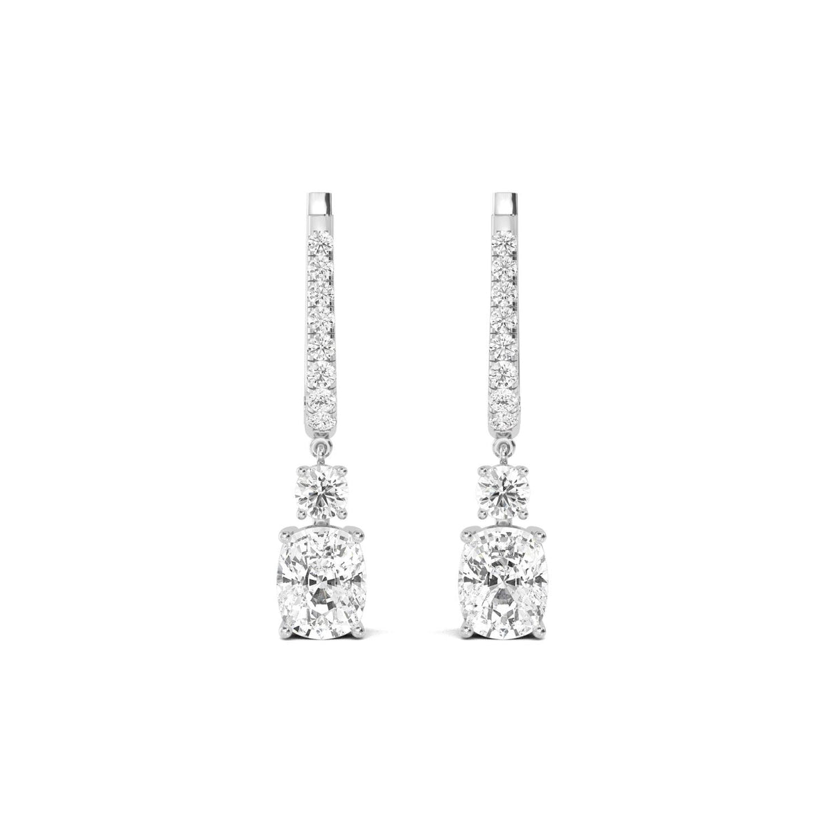 Lab Grown Diamond EARRINGS 5.09 ctw E32385-5