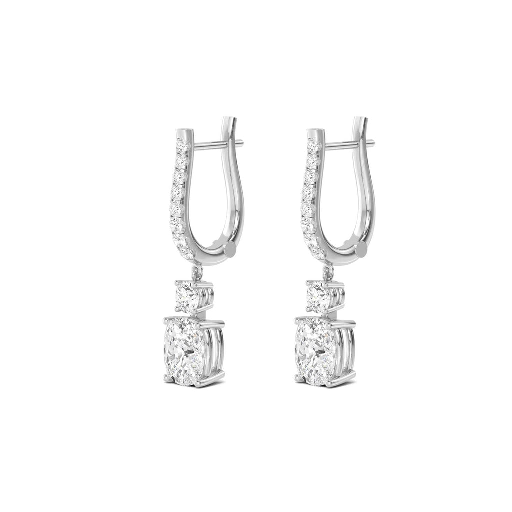 Lab Grown Diamond EARRINGS 5.09 ctw E32385-5