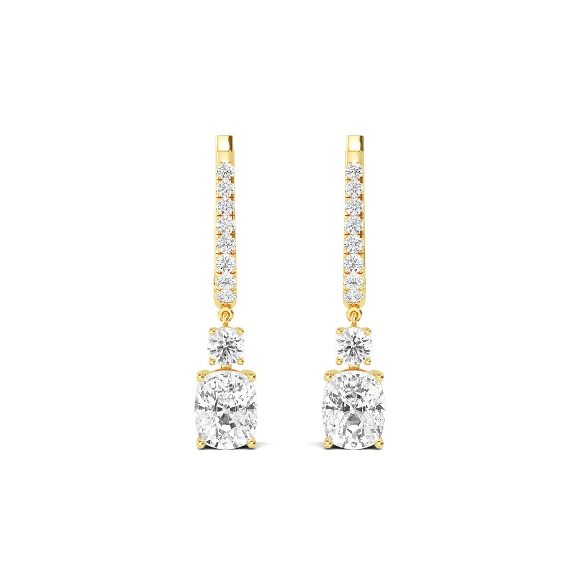 Lab Grown Diamond EARRINGS 5.09 ctw E32385-5