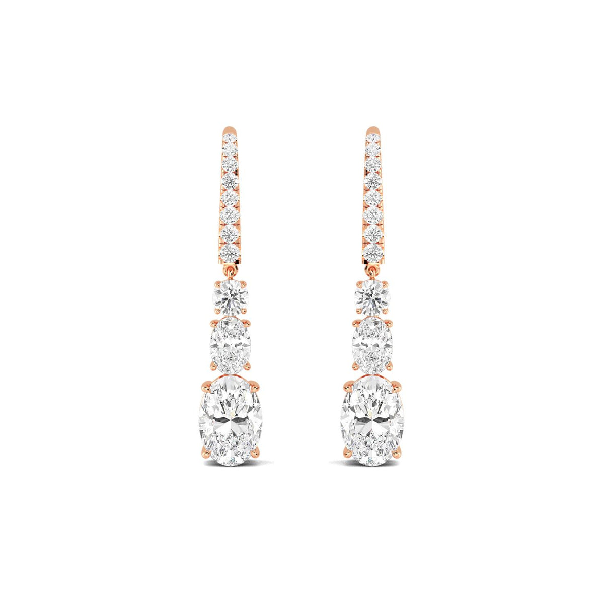 Lab Grown Diamond EARRINGS 6.03 ctw E32386-5.75CT