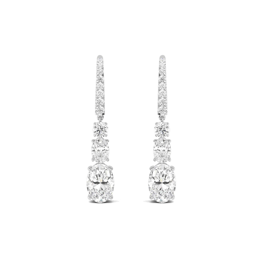 Lab Grown Diamond EARRINGS 6.03 ctw E32386-5.75CT