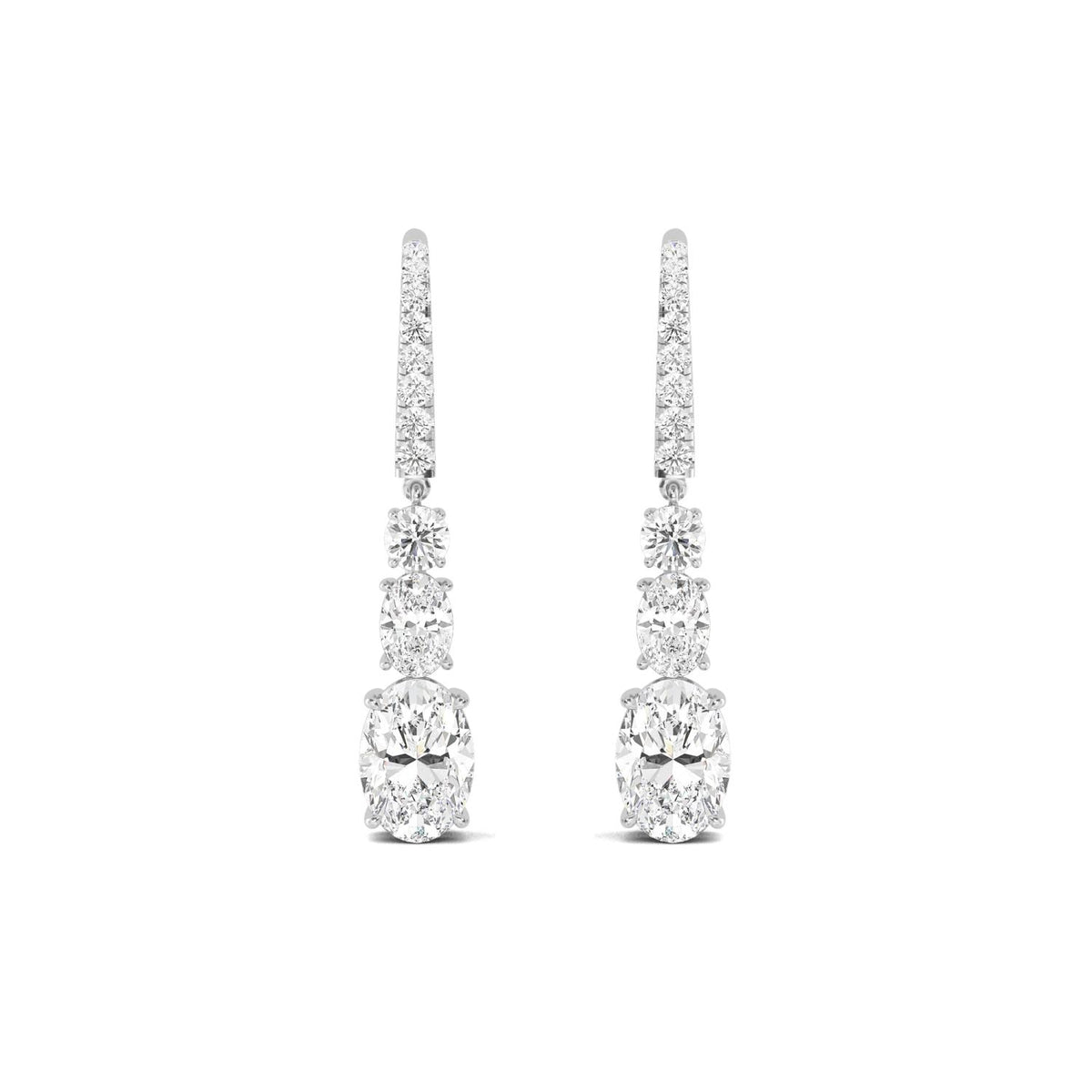 Lab Grown Diamond EARRINGS 6.03 ctw E32386-5.75CT