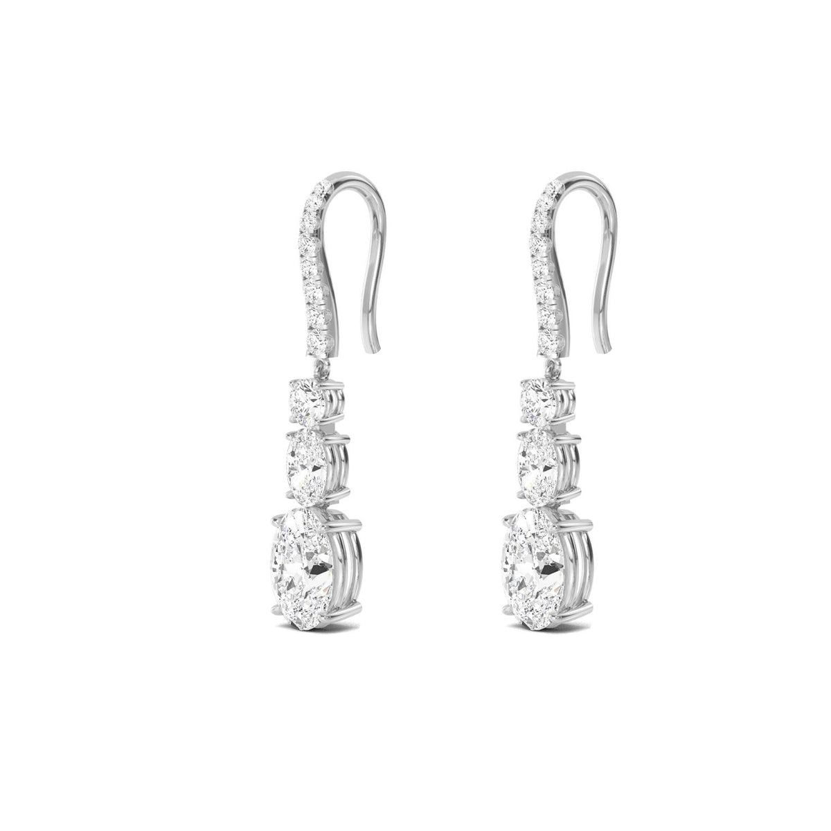 Lab Grown Diamond EARRINGS 6.03 ctw E32386-5.75CT