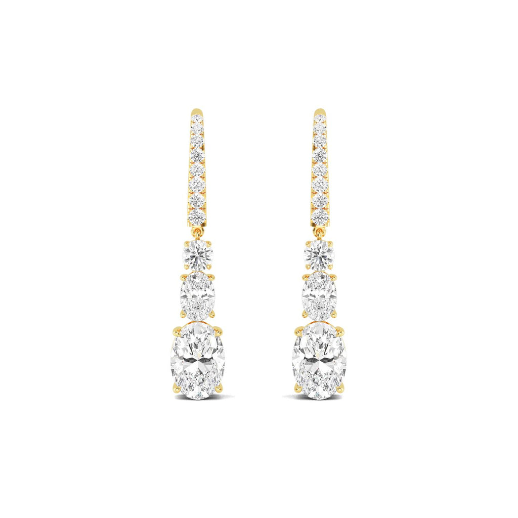 Lab Grown Diamond EARRINGS 6.03 ctw E32386-5.75CT