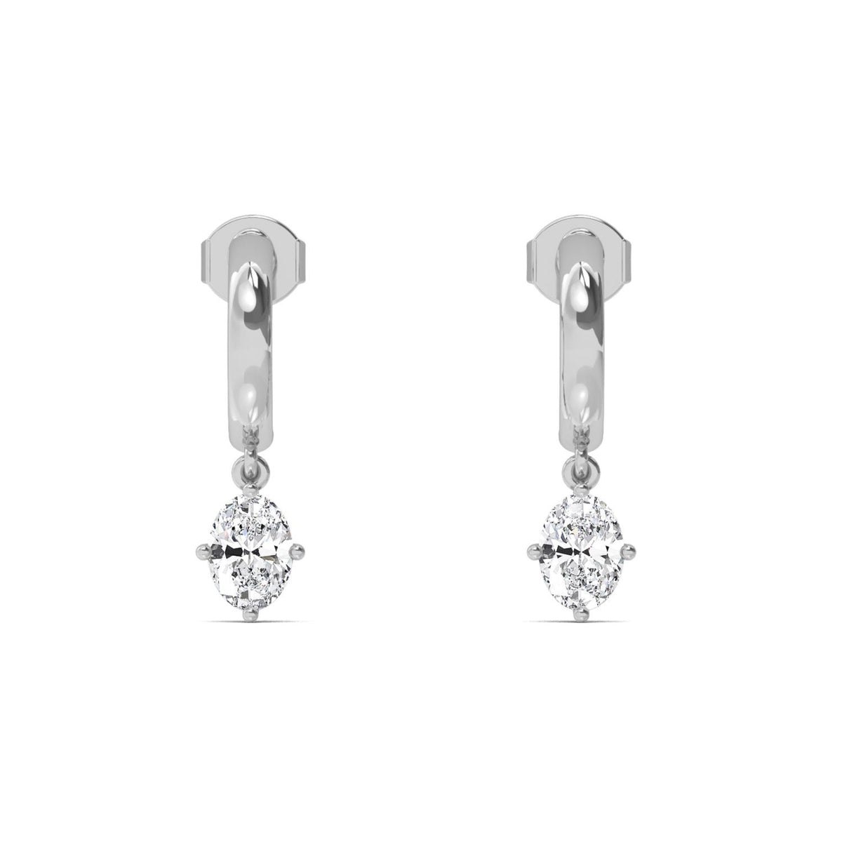Lab Grown Diamond EARRINGS 1.40 ctw E32391OV-1.38CT