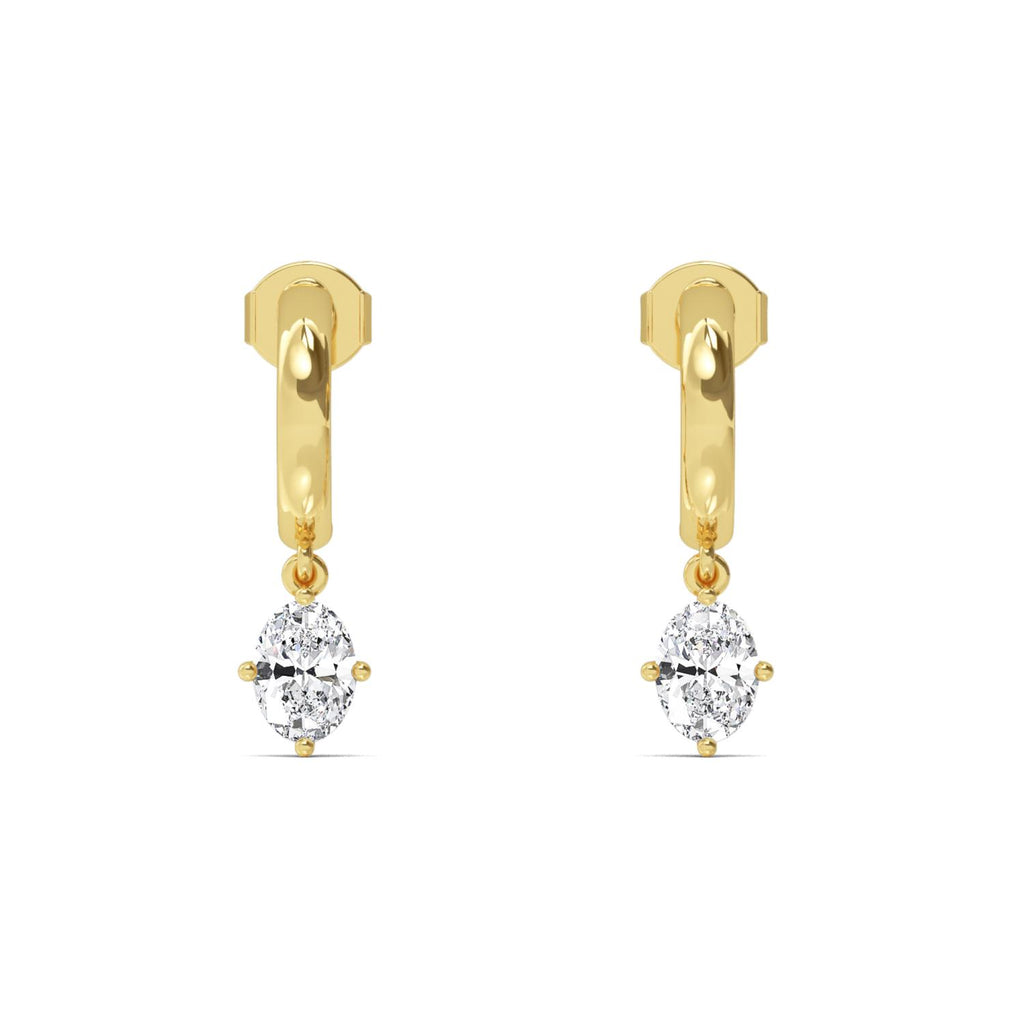 Lab Grown Diamond EARRINGS 1.40 ctw E32391OV-1.38CT
