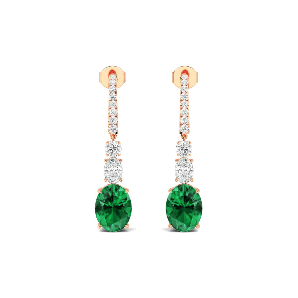Lab Grown Diamond EARRINGS 10.50 ctw E32393-1.75CT