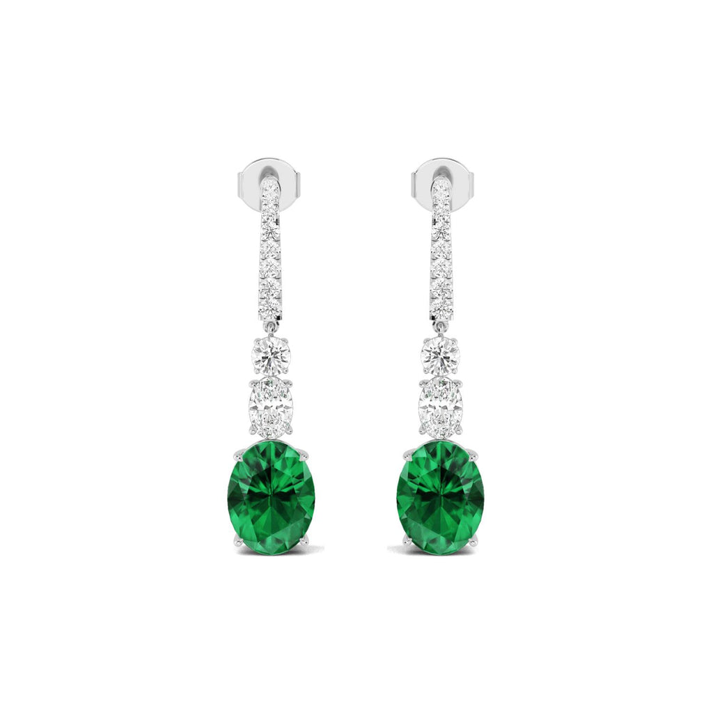 Lab Grown Diamond EARRINGS 10.50 ctw E32393-1.75CT