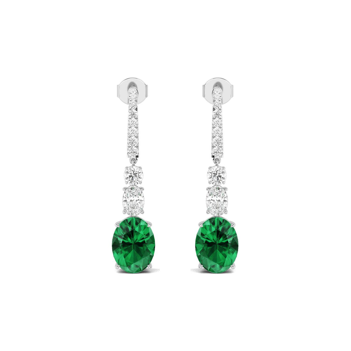 Lab Grown Diamond EARRINGS 10.50 ctw E32393-1.75CT