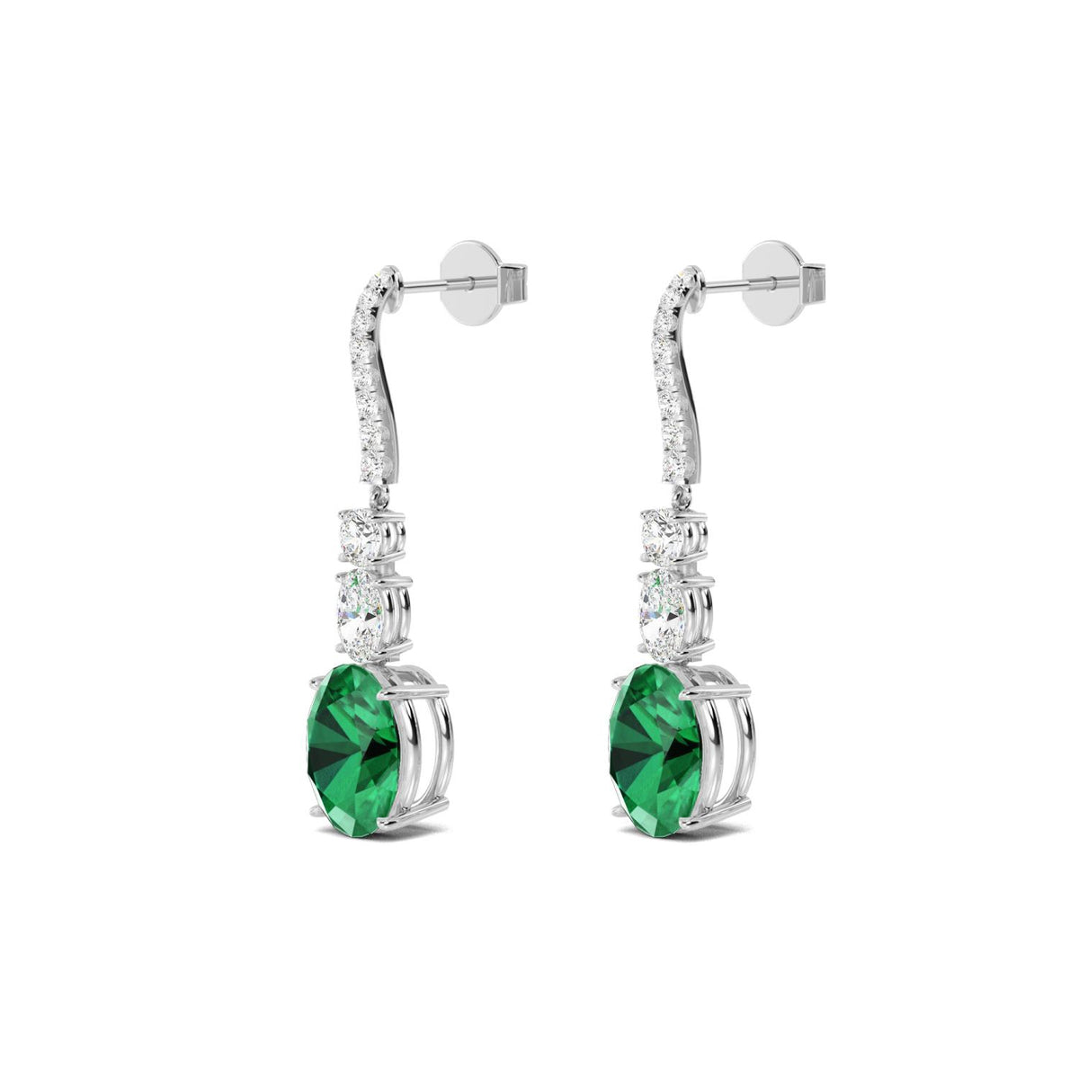 Lab Grown Diamond EARRINGS 10.50 ctw E32393-1.75CT