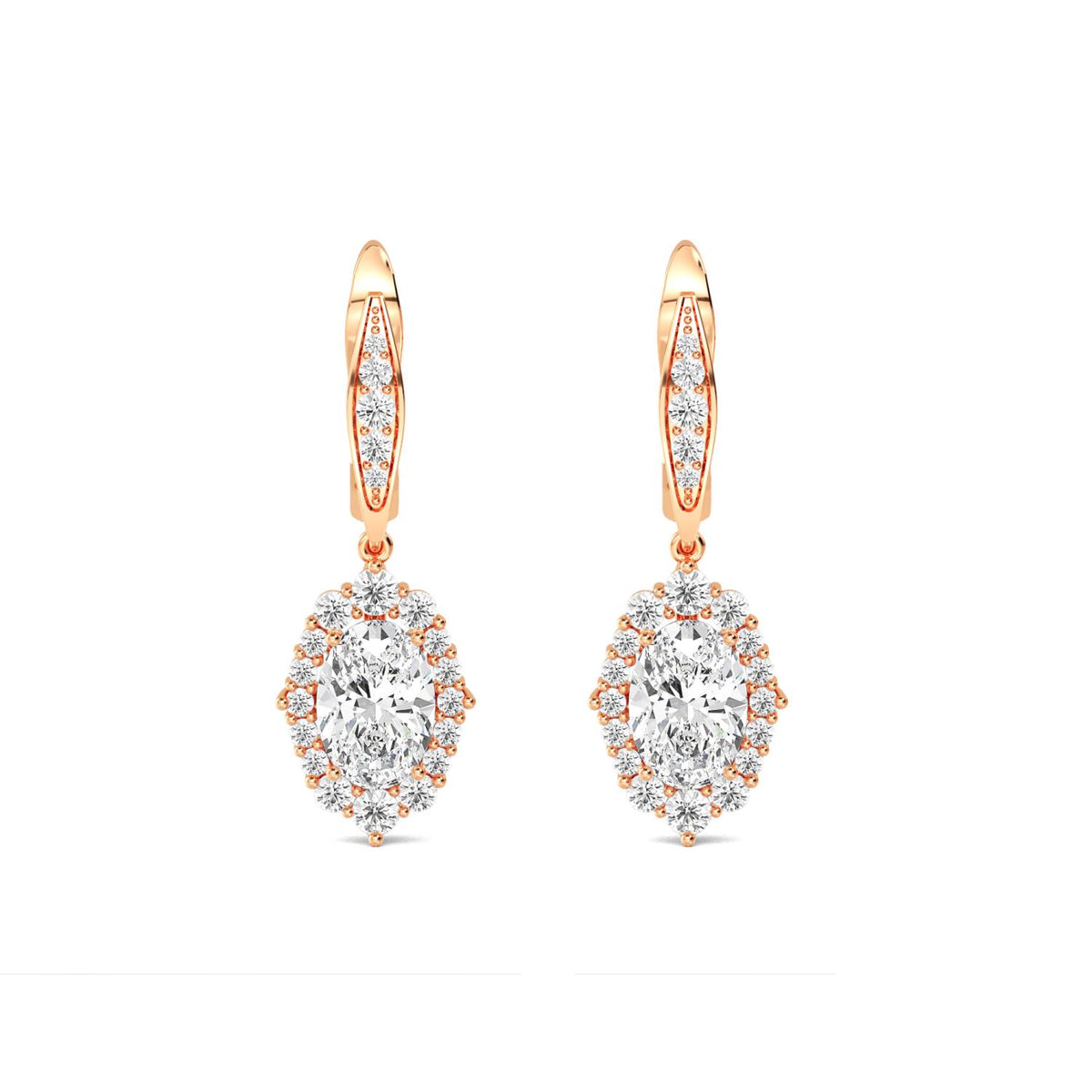 Lab Grown Diamond EARRINGS 2.79 ctw E32396-2.83CT