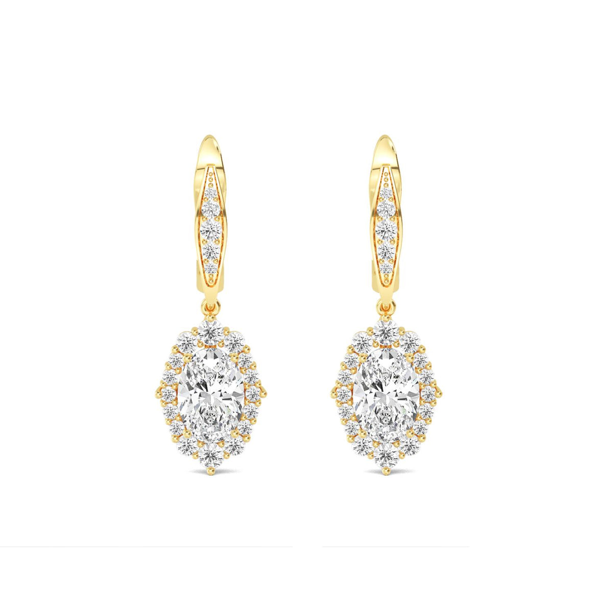 Lab Grown Diamond EARRINGS 2.79 ctw E32396-2.83CT