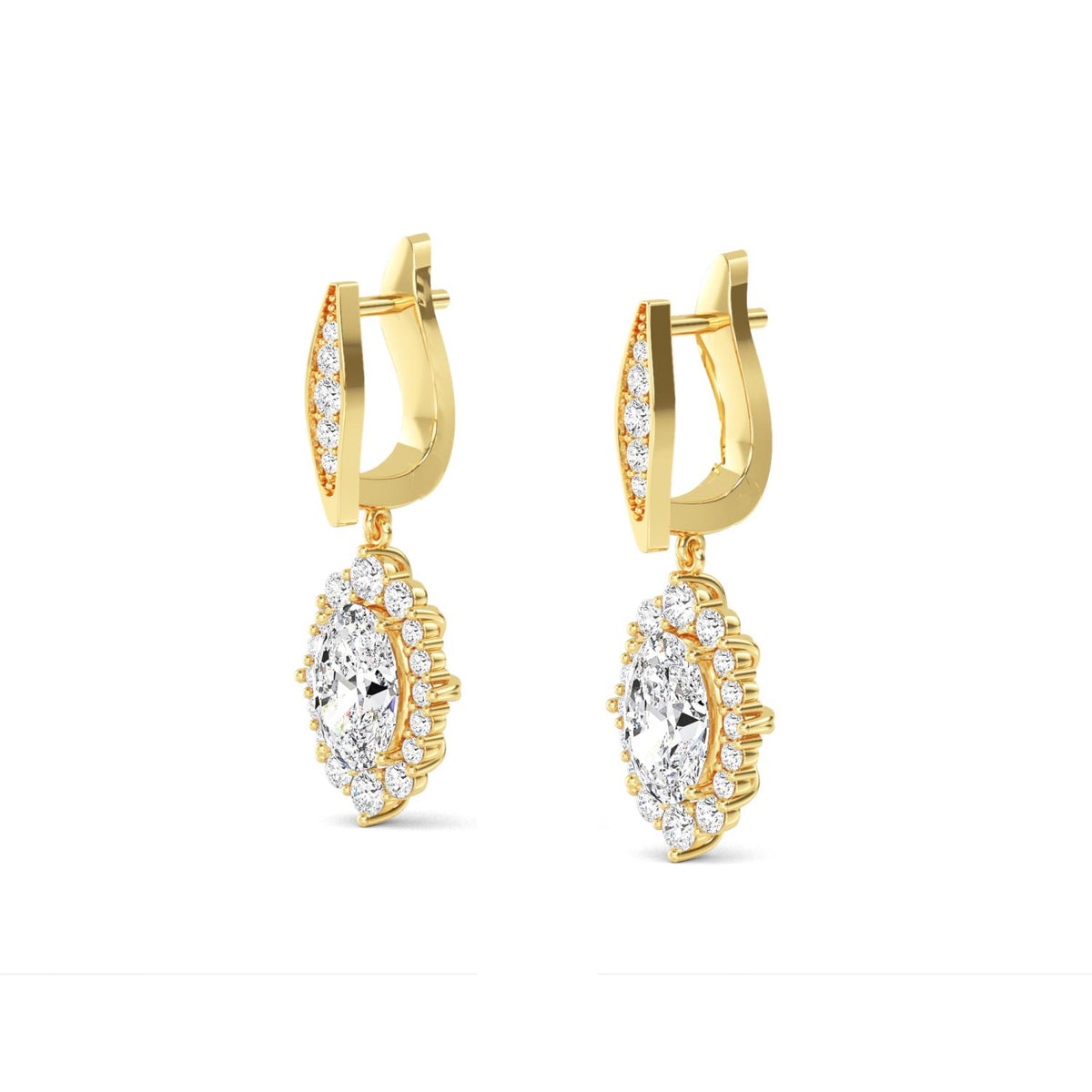 Lab Grown Diamond EARRINGS 2.79 ctw E32396-2.83CT