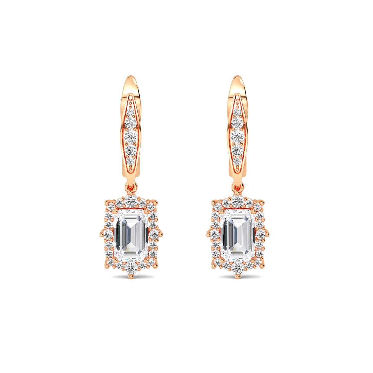 Lab Grown Diamond EARRINGS 2.48 ctw E32397-2.50CT