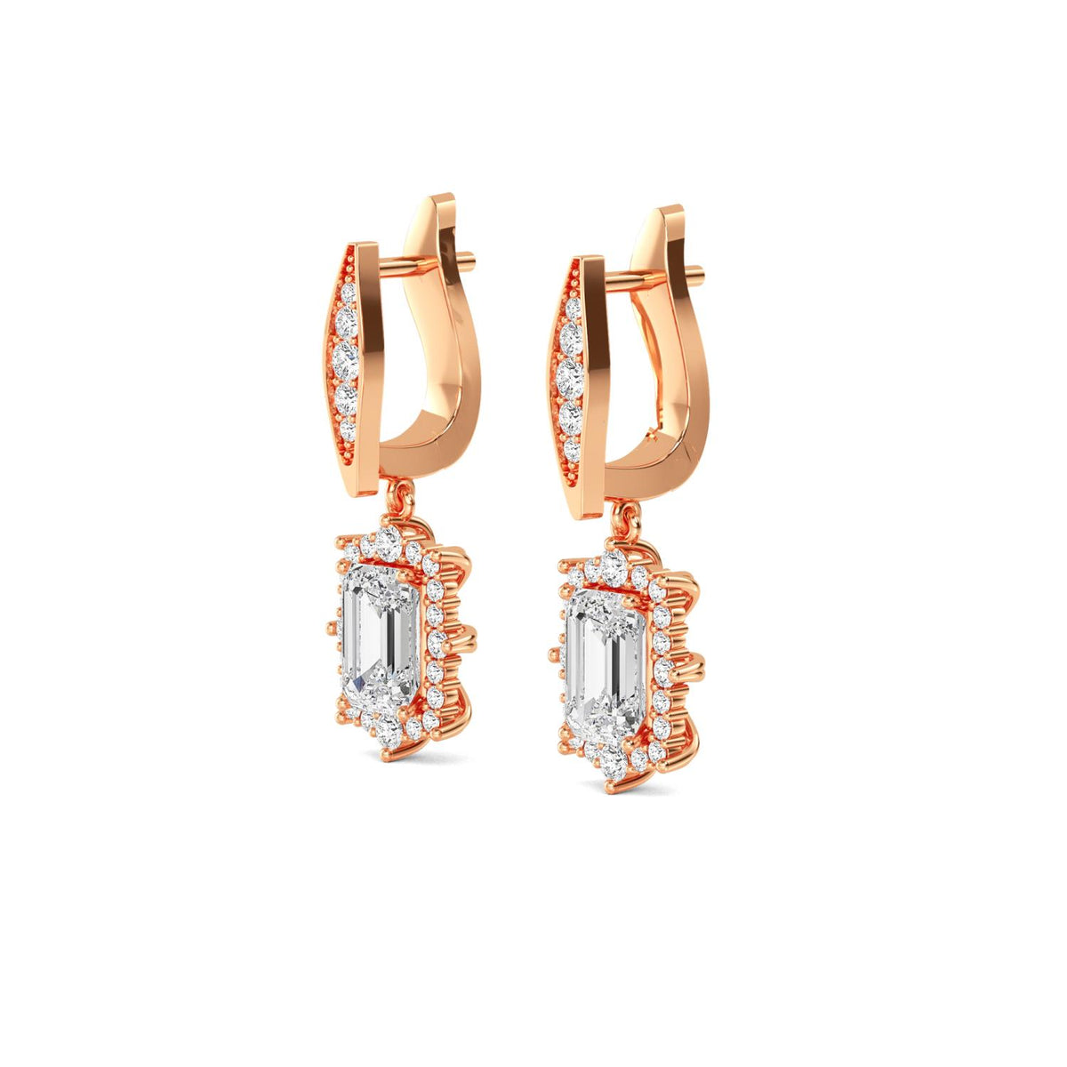 Lab Grown Diamond EARRINGS 2.48 ctw E32397-2.50CT