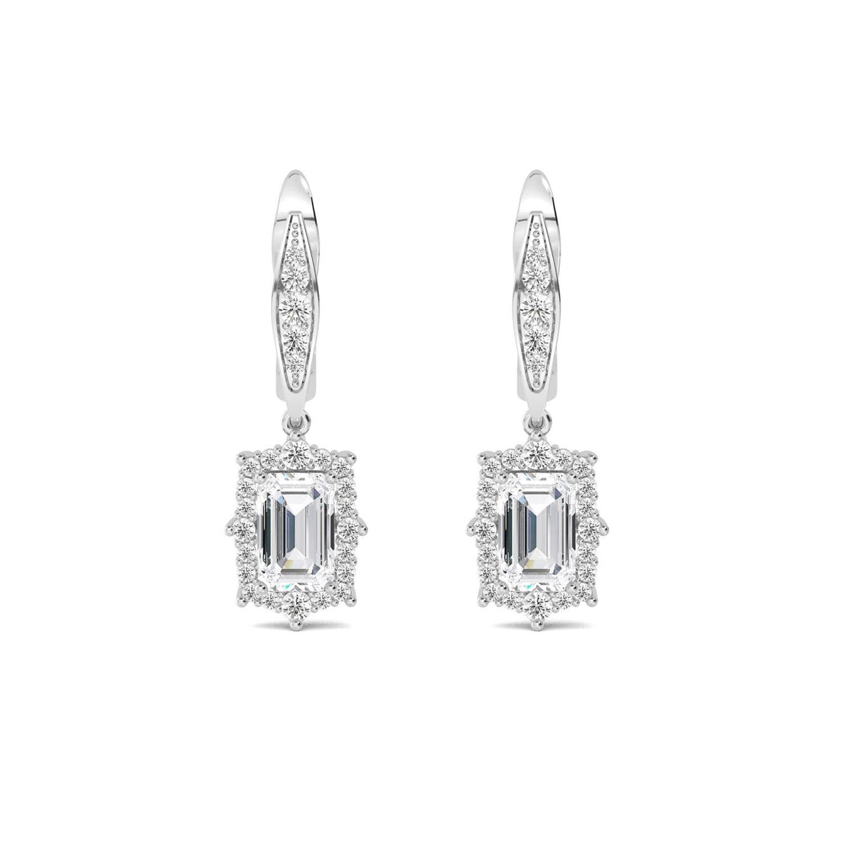 Lab Grown Diamond EARRINGS 2.48 ctw E32397-2.50CT