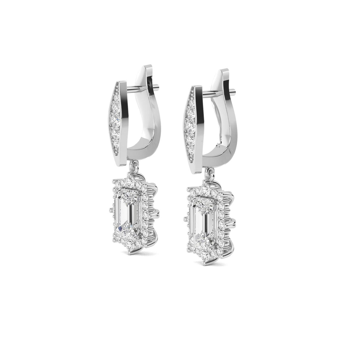 Lab Grown Diamond EARRINGS 2.48 ctw E32397-2.50CT