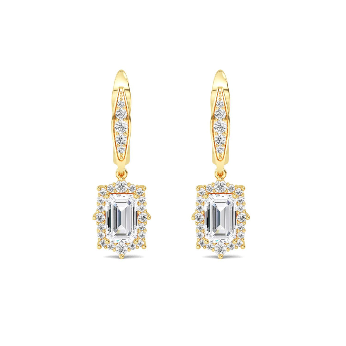 Lab Grown Diamond EARRINGS 2.48 ctw E32397-2.50CT