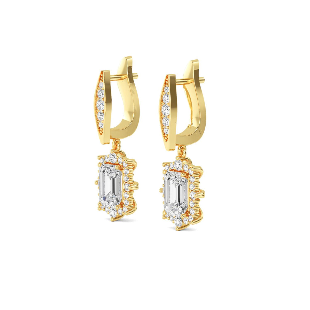 Lab Grown Diamond EARRINGS 2.48 ctw E32397-2.50CT