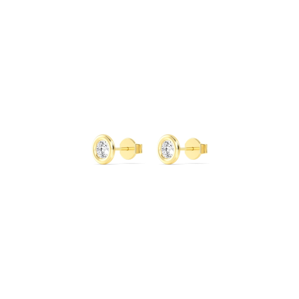 Lab Grown Diamond Bezel Setting Earring 0.25 ctw E32903-0.25CT